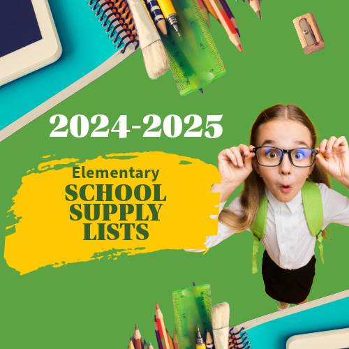 2024-2025 school supply list graphic